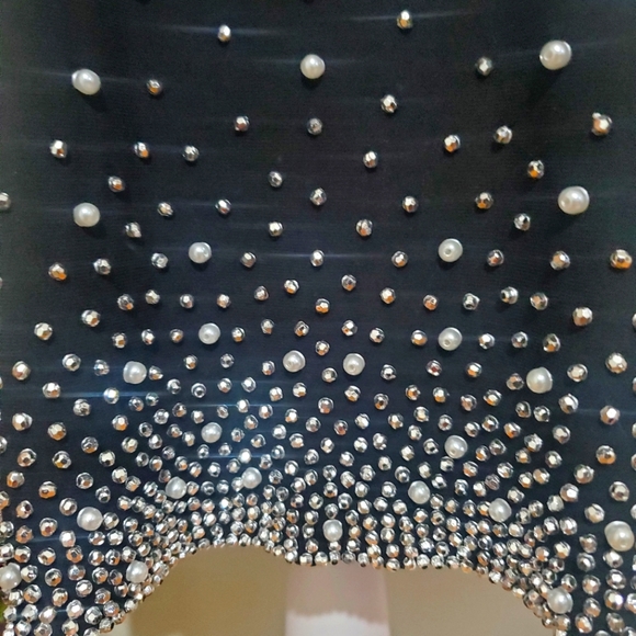 Dress Barn Black Party Dress Cold Shoulder Style. Size M. NWT. - Picture 7 of 9